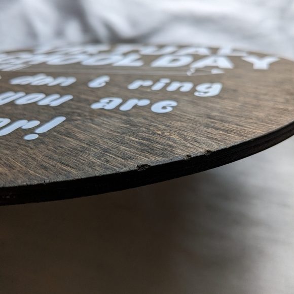 Door Sign Wooden Plaque.Home/Virtual school - Picture 3 of 5